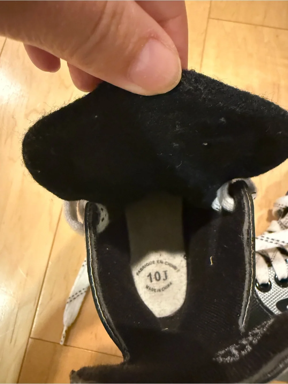 Kids Black & Gray Ice Hockey Skates CCM intruder